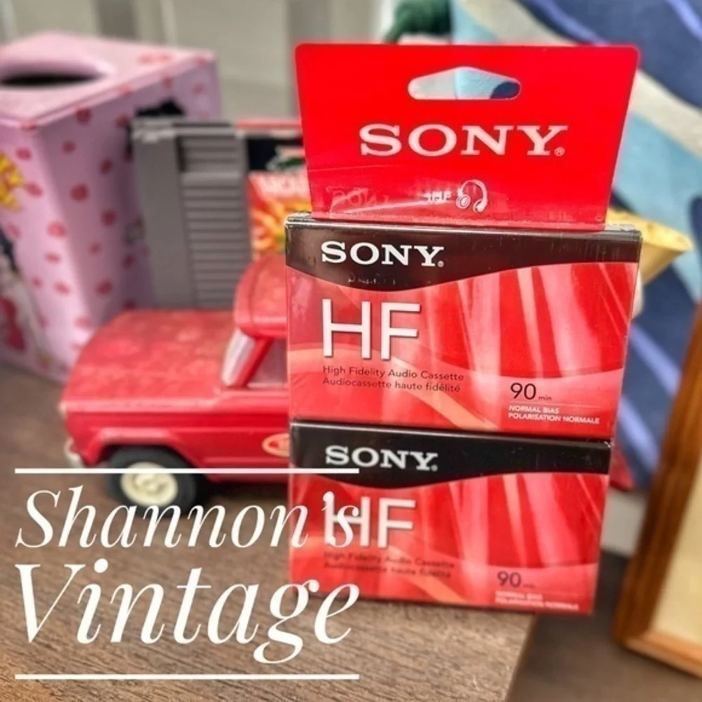 Sony Sealed NWT 90 min HF 2 pack blank cassette tapes